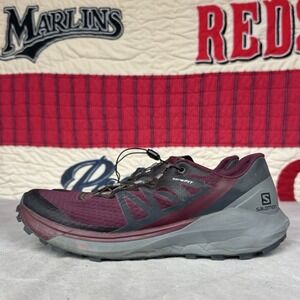 Size 8.5 - Women's Salomon Sense Ride 4 Ebony/Quiet Shade/Wine Tasting